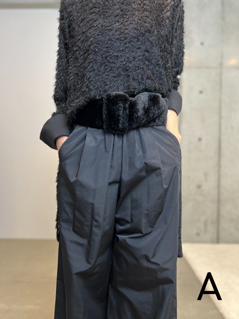 fur tail belt